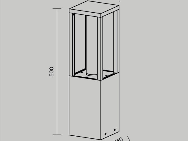 Ландшафтный светильник Outdoor O480FL-L12B3K фото:1