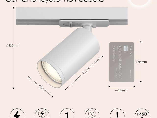 Трековый светильник Technical TR020-1-GU10-W фото:4
