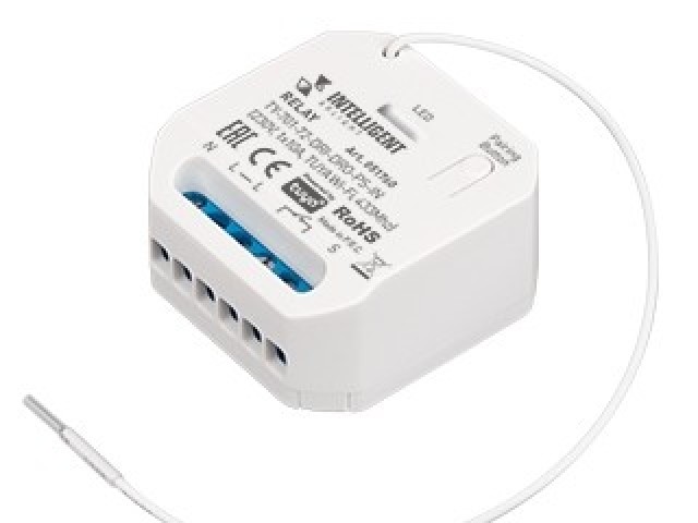INTELLIGENT ARLIGHT Релейный модуль TY-701-72-DRI-DRO-PS-IN (230V, 1x10A, TUYA Wi-Fi, 433Mhz) (IARL, IP20 Пластик, 3 года) фото:1