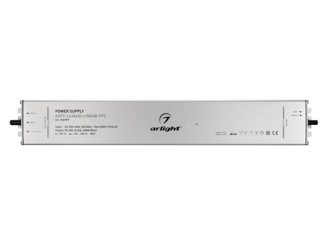 Блок питания ARPV-LG48400-LINEAR-PFC (48V, 8.33A, 400W) (Arlight, IP67 Металл, 5 лет) фото:7