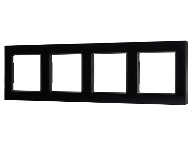 Рамка стеклянная FRM-GLARE-GS-4-BK (Arlight, -) фото:2
