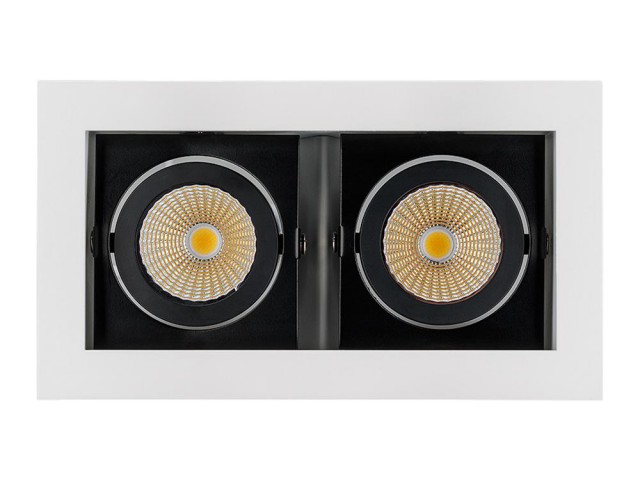 Светильник CL-KARDAN-S180x102-2x9W Warm (WH-BK, 38 deg) (Arlight, IP20 Металл, 3 года) фото:5