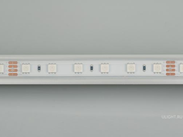 Лента RTW 2-5000P 24V RGB 2x (5060, 300 LED, LUX) (Arlight, 14.4 Вт/м, IP66) фото:8