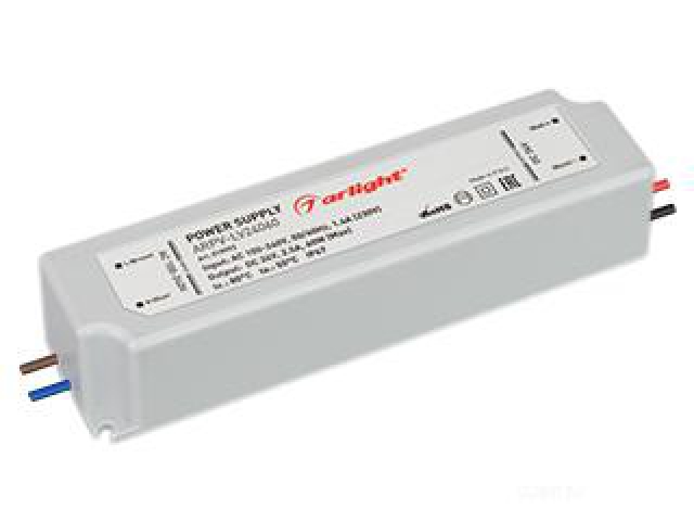 Блок питания ARPV-LV24060 (24V, 2.5A, 60W) (Arlight, IP67 Пластик, 2 года) фото:4