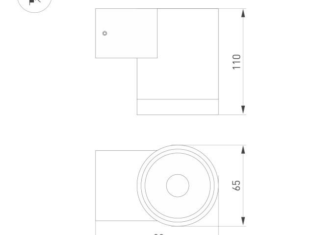 Светильник LGD-RAY-WALL-R65-12W Warm3000 (GR, 6 deg, 230V) (Arlight, IP65 Металл, 3 года) фото:2