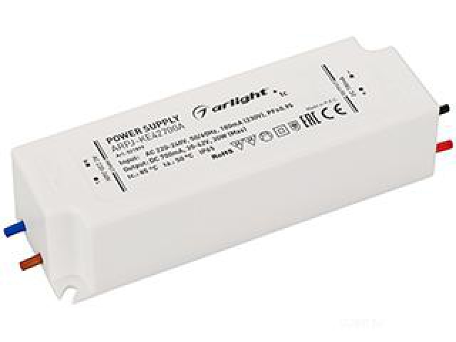 Блок питания ARPJ-KE42700A (30W, 700mA, PFC) (Arlight, IP65 Пластик, 5 лет) фото:2