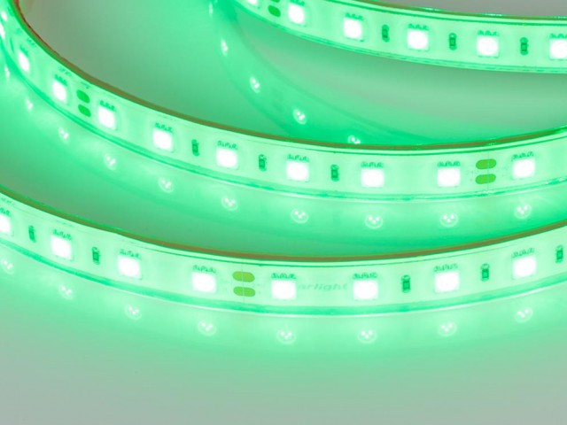 Лента герметичная RTW-PFS-B60-13mm 24V Green (14.4 W/m, IP68, 5060, 5m) (Arlight, -) фото:3