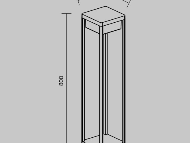 Ландшафтный светильник Outdoor O021FL-L10B3K фото:18