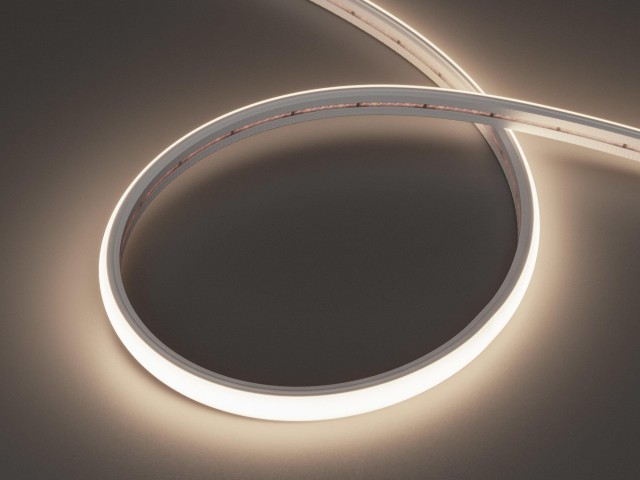 Лента герметичная MOONLIGHT-TOP-X320-11x7mm 24V Day4000 (10 W/m, IP65, CSP, 5m, wire x2) (Arlight, Силикон) фото:5