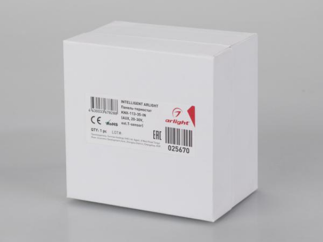 INTELLIGENT ARLIGHT Панель-термостат KNX-113-35-IN (AUX, 20-30V, ext.T-sensor) (IARL, IP20 Пластик, 2 года) фото:7