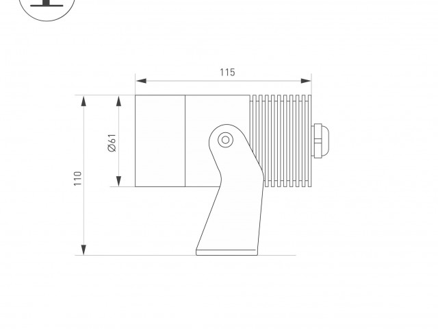 Светильник ALT-RAY-R61-12W Day4000 (DG, 6 deg, 230V) (Arlight, IP67 Металл, 3 года) фото:3