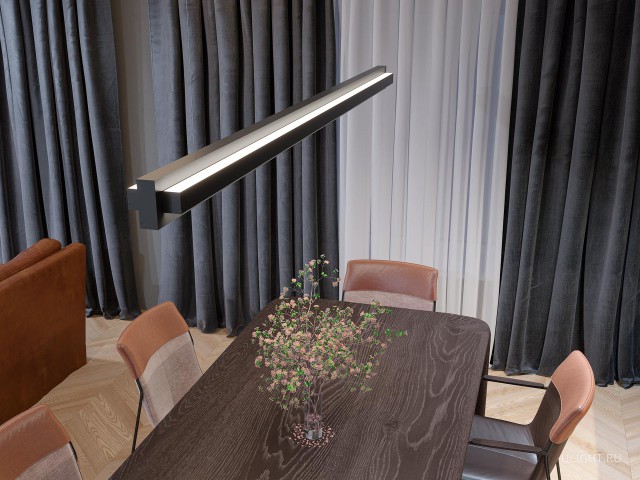 Линейный светильник HOKASU Brick (RAL9005/1250mm/LT70 — 3K/26W) фото:11