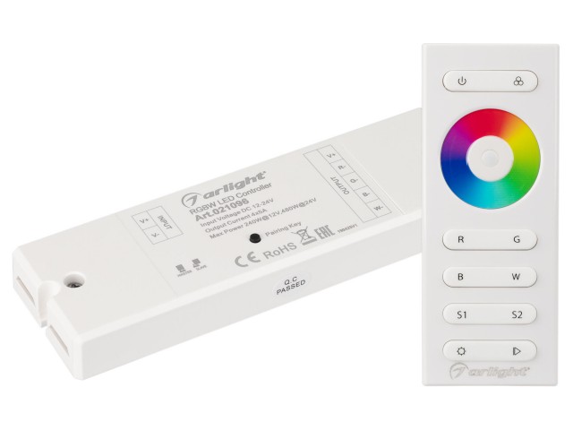 Контроллер SR-2839W White (12-24 В,240-480 Вт,RGBW,ПДУ сенсор)) (Arlight, IP20 Пластик, 1 год) фото:13