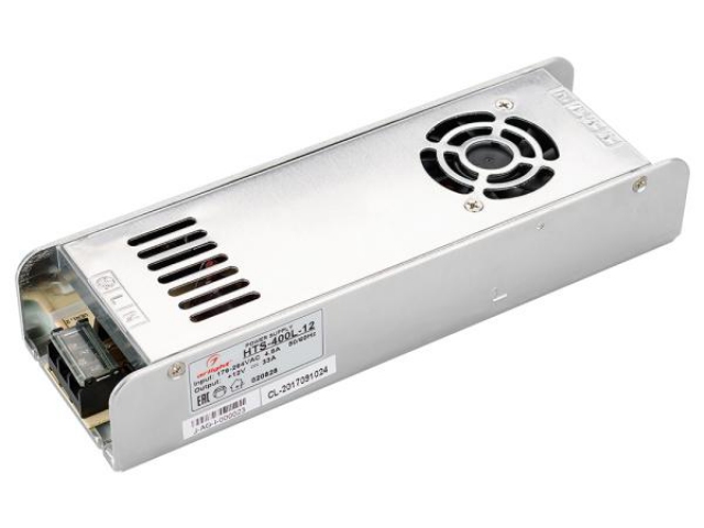 Блок питания HTS-400L-12 (12V, 33A, 400W) (Arlight, IP20 Сетка, 3 года) фото:4