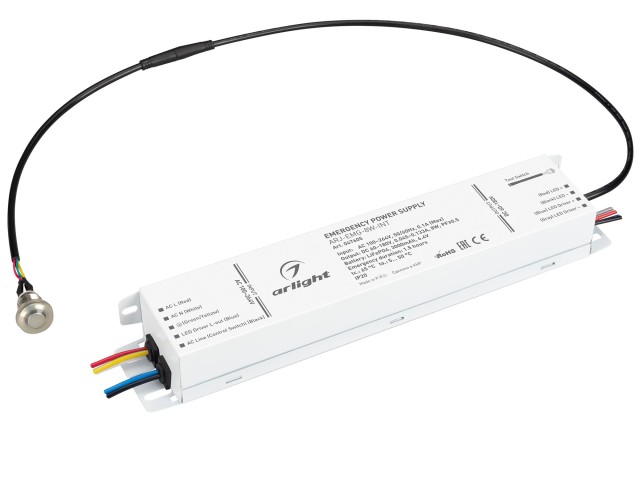 Блок аварийного питания ARJ-EMG-8W-INT (60-180V, 1.5H, LiFePO4) (Arlight, IP20 Металл, 5 лет) фото:1