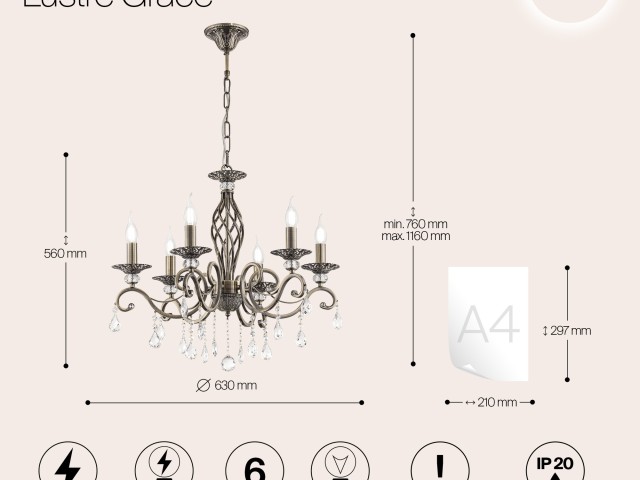 Люстра Maytoni RC247-PL-06-R фото:7