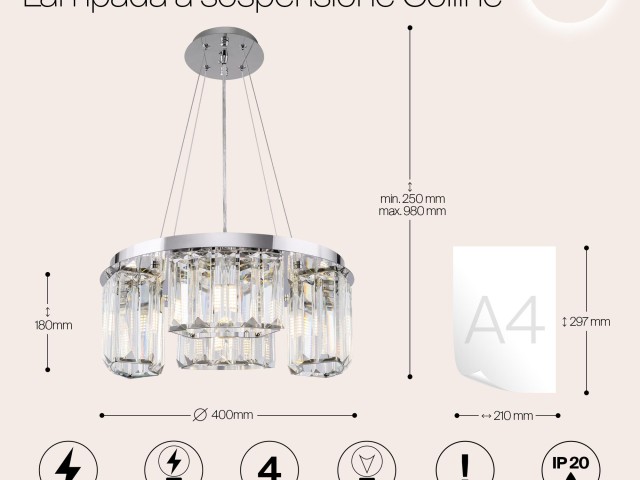 Подвесной светильник Maytoni MOD083PL-04CH фото:18