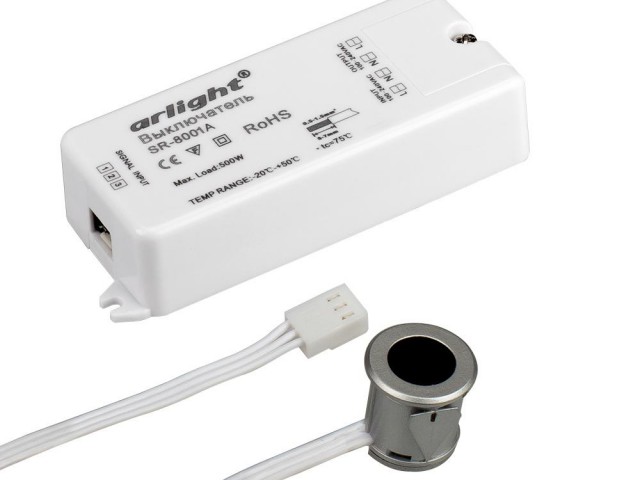 ИК-датчик SR-8001A Silver (220V, 500W, IR-Sensor) (Arlight, -) фото:8