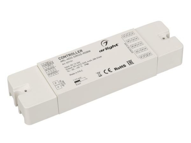 Контроллер ARL-4022-SIRIUS-RGBW (12-24V, 4x6A, 2.4G) (Arlight, IP20 Пластик, 3 года) фото:3