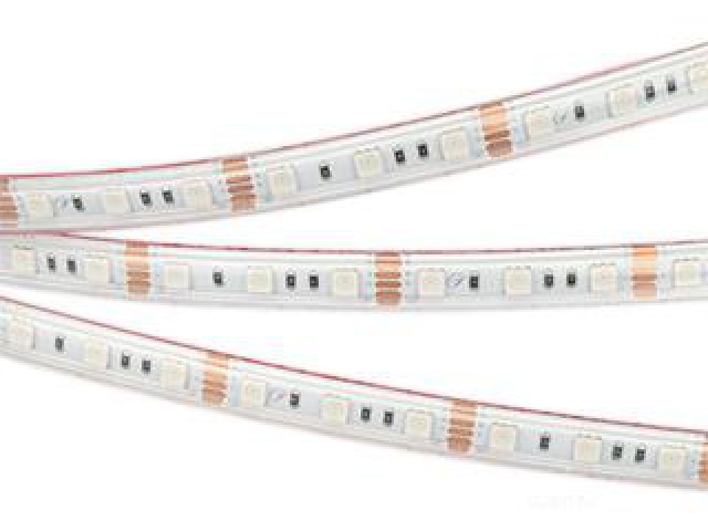 Лента герметичная RTW-PS-B60-12mm 12V RGB (14.4 W/m, IP67, 5060, 5m) (Arlight, 14.4 Вт/м, IP67) фото:2