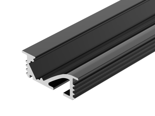Профиль SL-BEVEL-W21-F-2000 ANOD BLACK (Arlight, Алюминий) фото:2