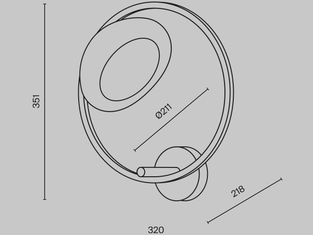 Настенный светильник (бра) Maytoni MOD327WL-L5BS3K фото:9