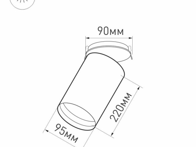 Светильник SP-POLO-BUILT-R95-25W Day4000 (WH-WH, 40 deg) (Arlight, IP20 Металл, 3 года) фото:13