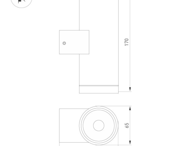Светильник LGD-RAY-WALL-TWIN-R65-2x9W Warm3000 (GR, 23 deg, 230V) (Arlight, IP65 Металл, 3 года) фото:2