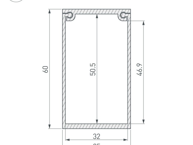 Потолочный короб для блока питания SL-BOX-480 (Arlight, Алюминий) фото:2