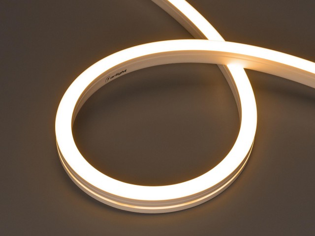 Лента герметичная MOONLIGHT-SIDE-A140-12x17mm 24V Warm2700 (9.6 W/m, IP67, 5m, wire x2) (Arlight, Вывод боковой, 3 года) фото:5