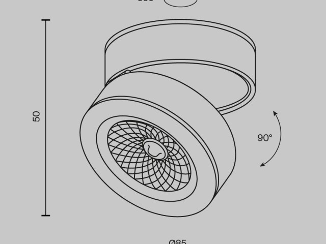 Потолочный светильник Technical C022CL-7W3K-B-1 фото:7