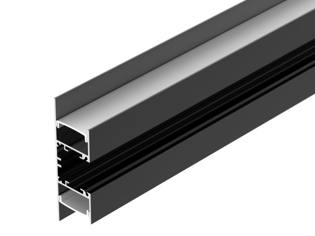 Профиль WALL-2575-DUAL-2000 ANOD BLACK (Arlight, Алюминий) фото:3