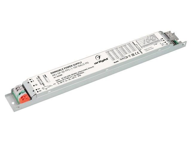 Блок питания ARJ-SP-50-PFC-1-10V-DALI2-PD (50W, 9-58V, 0.7-1.4A) (Arlight, IP20 Металл, 5 лет) фото:2