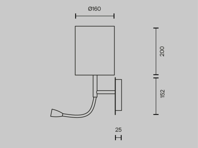 Настенный светильник (бра) Maytoni MOD617WL-01CH фото:2