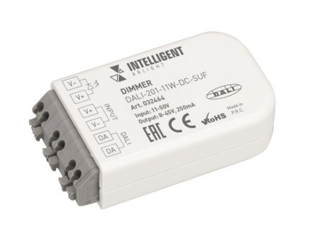 INTELLIGENT ARLIGHT Диммер DALI-201-11W-DC-SUF (8-45V DC, 250mА) (IARL, IP20 Пластик, 3 года) фото:3