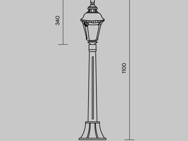 Ландшафтный светильник Outdoor O028FL-01BZ фото:5