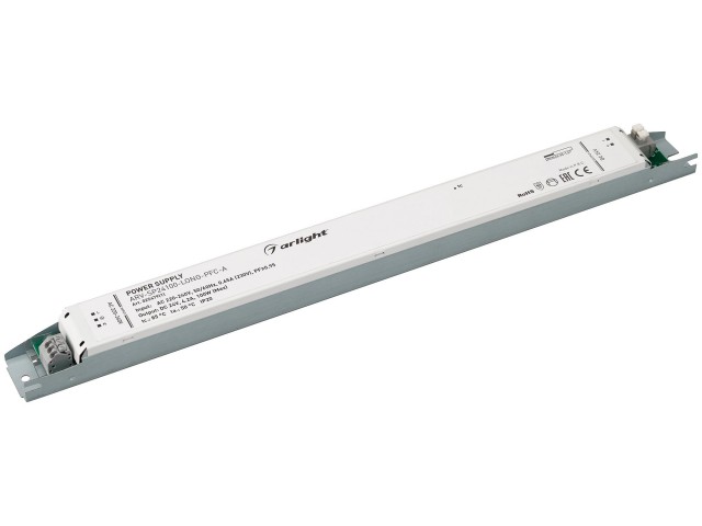Блок питания ARV-SP24100-LONG-PFC-A (24V, 4.2A, 100W) (Arlight, IP20 Металл, 5 лет) фото:5