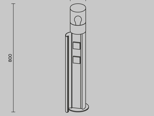 Ландшафтный светильник Outdoor O506FL-01B фото:1