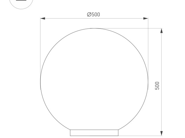 Светильник KT-GLOBE-R500-15W Warm3000 (DG, 275 deg, 24V) (Arlight, IP65 Металл, 3 года) фото:4