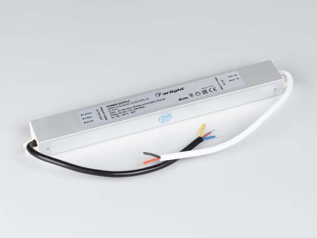 Блок питания ARPV-LG24045-SLIM-PFC-D (24V, 1.9A, 45W) (Arlight, IP67 Металл, 5 лет) фото:1