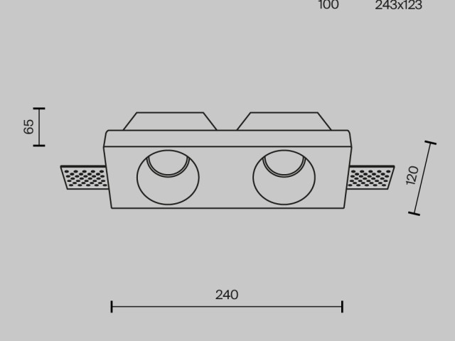 Встраиваемый светильник Technical DL002-WW-02-W фото:1