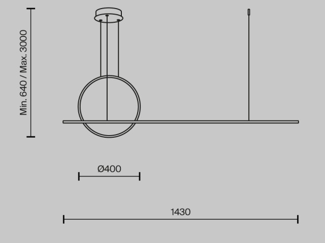 Подвесной светильник Maytoni MOD247PL-L49BSK фото:2