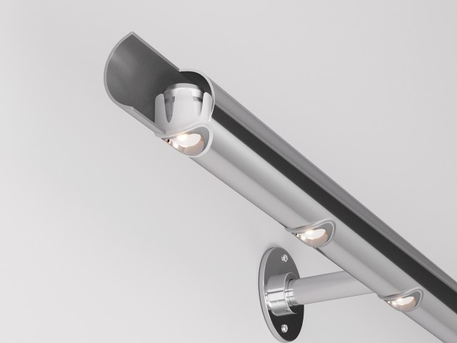 Светильник ALT-LODESTAR-HANDRAIL-R27-1.5W Warm3000 (SL, 70 deg, 12-24V) (Arlight, IP67 Металл, 3 года) фото:4