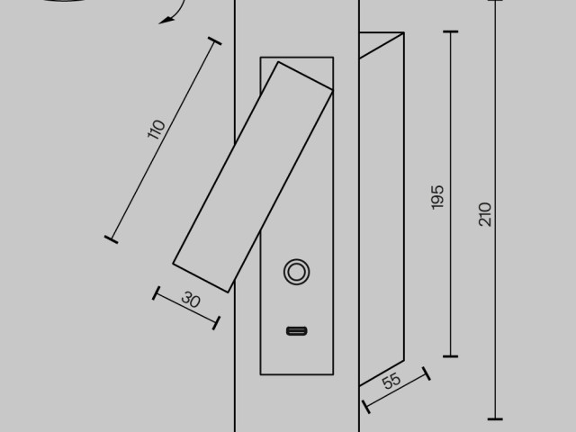 Настенный светильник (бра) Maytoni MOD495WL-L3B3K1 фото:2