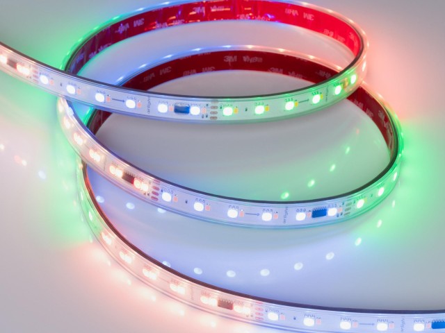 Лента герметичная SPI-P-BA120-14mm 24V RGBW-Day-PX6-BPT (16 W/m, IP66, 5060/2835, 5m) (Arlight, бегущий огонь) фото:3