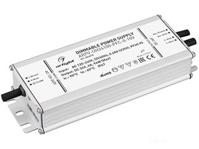 Блок питания ARPV-UH12100-PFC-0-10V (12V, 8.3A, 100W) (Arlight, IP67 Металл, 7 лет) фото:1