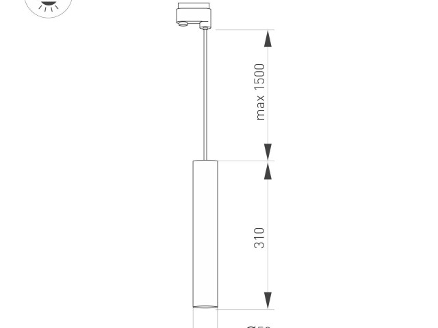 Светильник LGD-PIPE-TRACK-HANG-4TR-R50-9W Warm3000 (BK, 40 deg, 230V) (Arlight, IP20 Металл, 3 года) фото:4