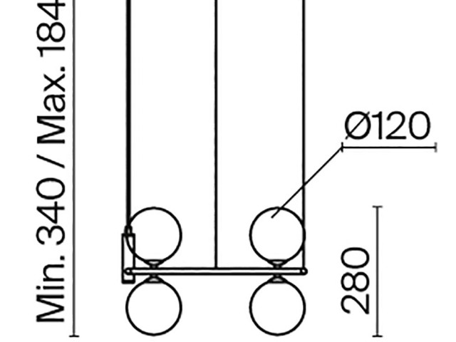 Подвесной светильник Maytoni MOD013PL-04BS1 фото:2