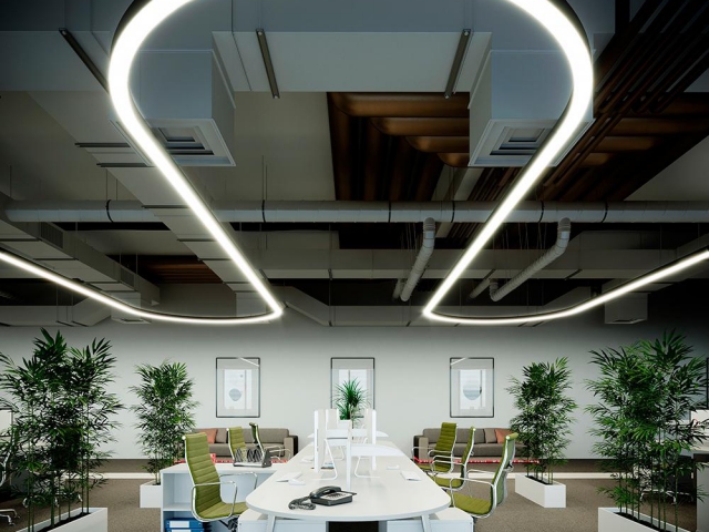 Линейный светильник HOKASU Wave 70/75 (RAL9003/1000mm/LT70 — 3K/30W) фото:13