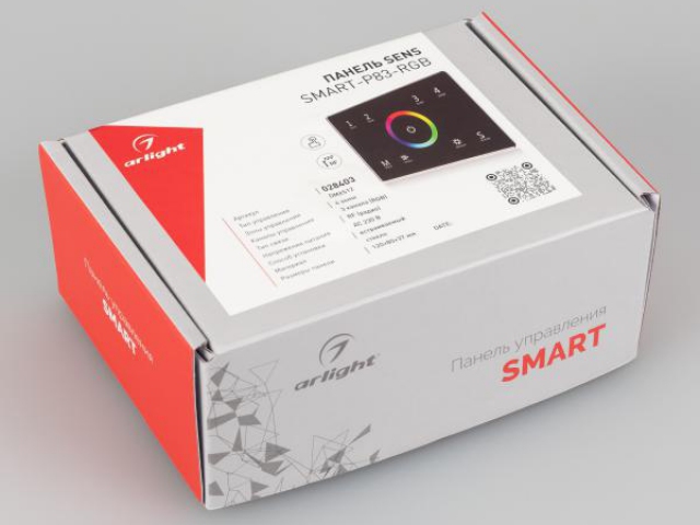 Панель Sens SMART-P83-RGB Black (230V, 4 зоны, 2.4G) (Arlight, IP20 Пластик, 5 лет) фото:5